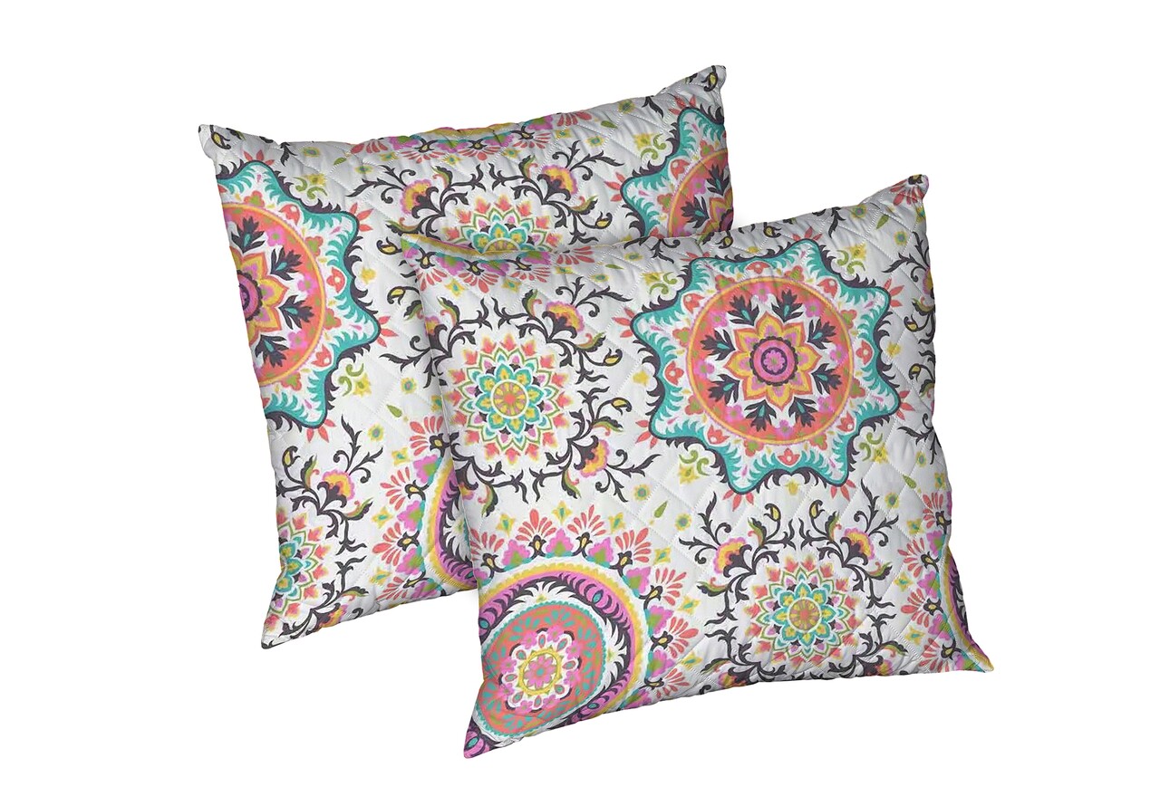 Set 2 perne Kantha, microfibra matlasata Alcam, 70X70 cm - imagine 5